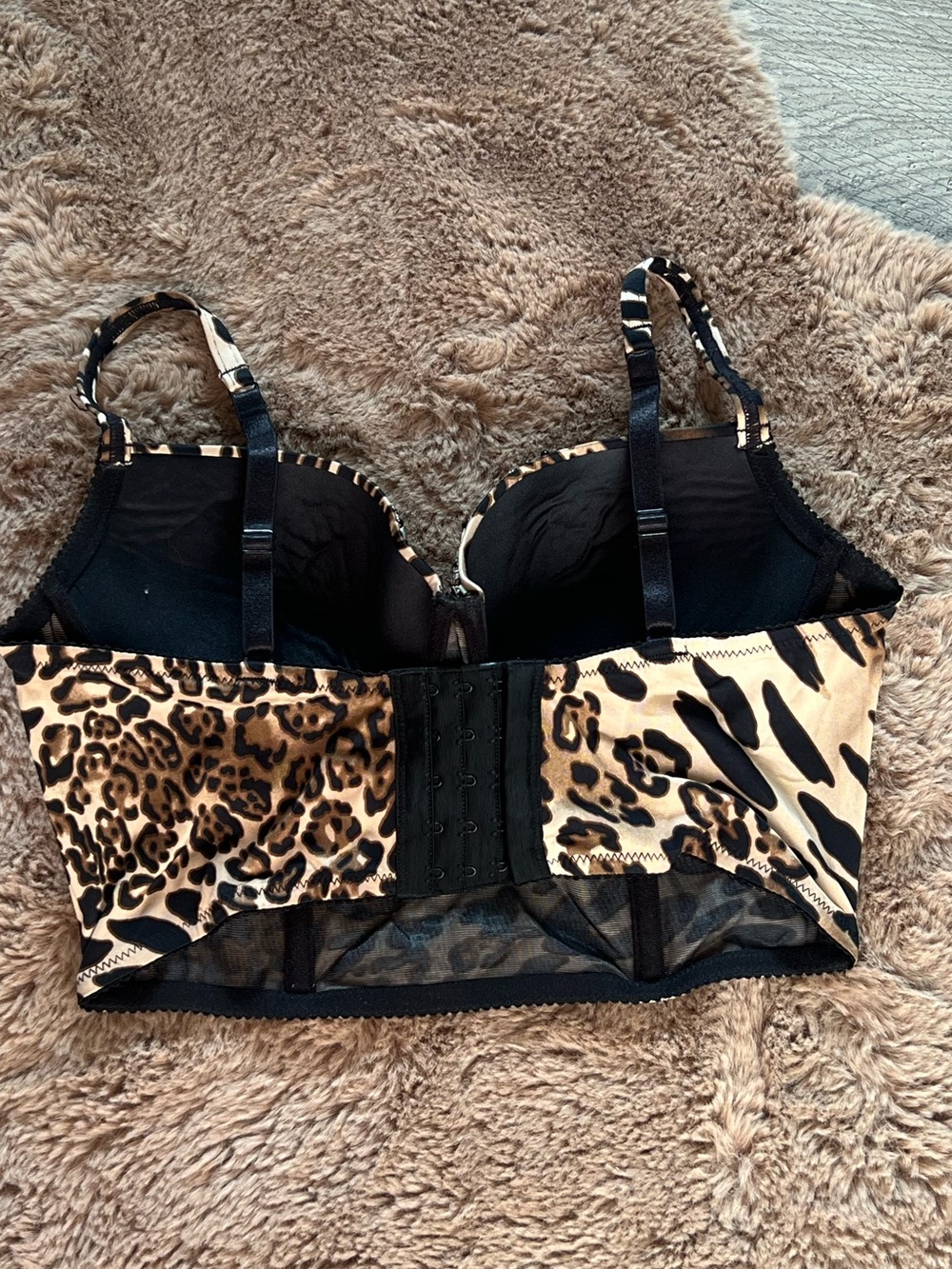Bebe Leopard Bustier - Picture 2 of 3